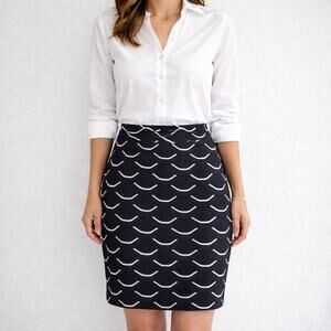 Max Studio Eyelash Mini Skirt Women's Size M Black White Pull-On Casual Chic